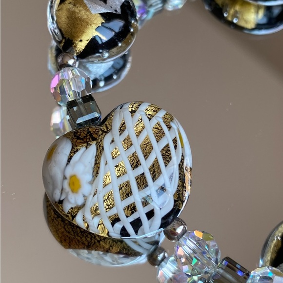 Murano Glass with Swarovski Elements Bracelet - Picture 3 of 5